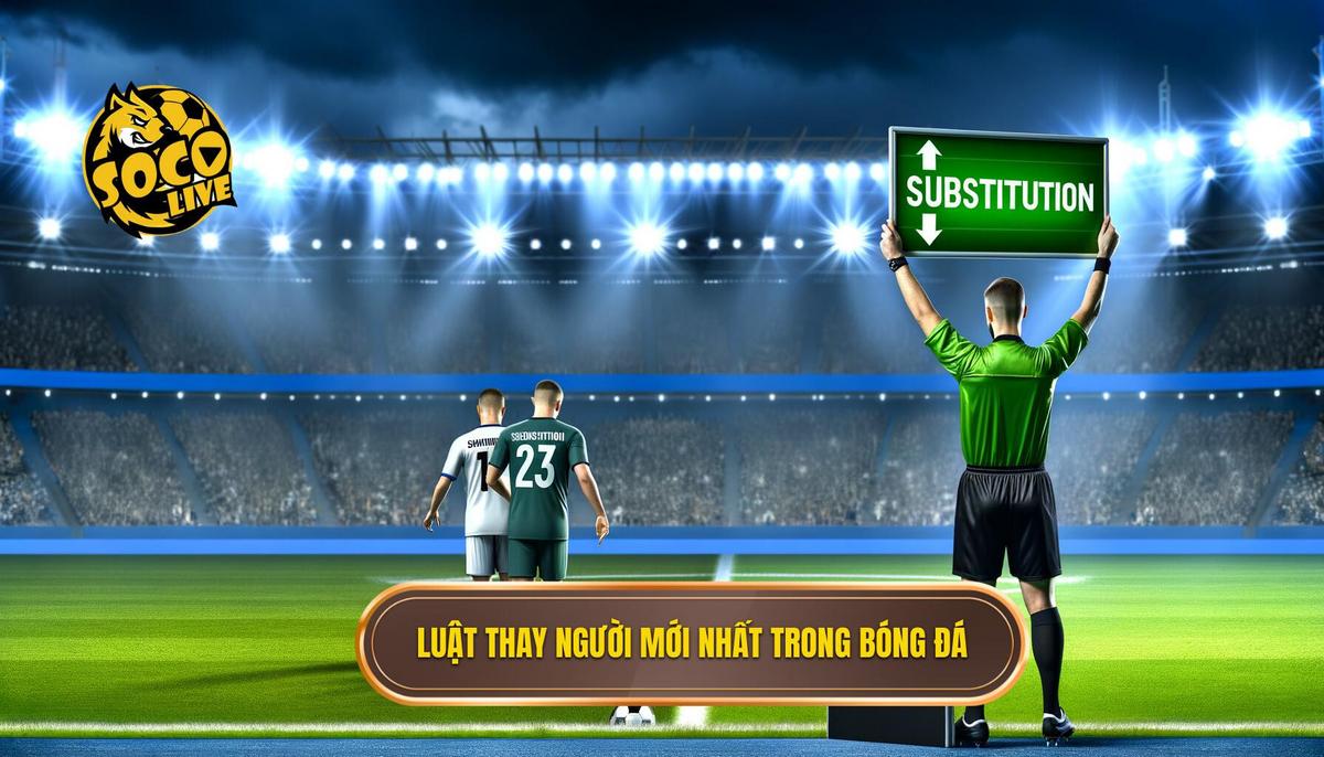 Luật thay người mới nhất trong bóng đá 3 Luật thay người mới nhất trong bóng đá